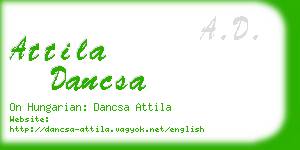 attila dancsa business card